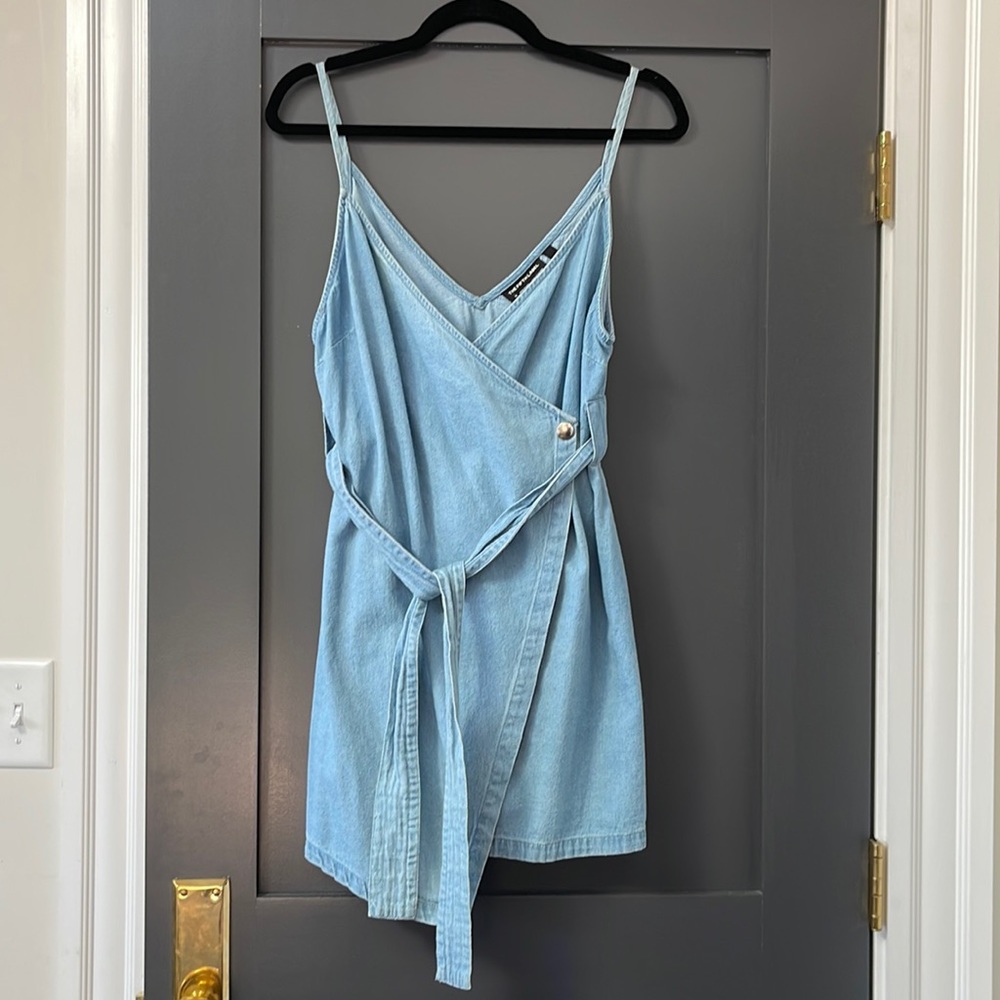 The Fifth Label - Blue Eyes Dress in Light Washed Denim
